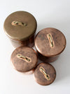 vintage copper kitchen canisters set of 4