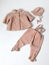 vintage 40s pink snow suit set