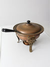 vintage copper chafing dish set