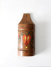 vintage folk art wall pocket