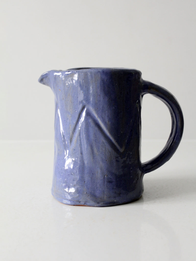 vintage studio pottery pitcher