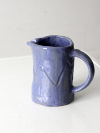 vintage studio pottery pitcher