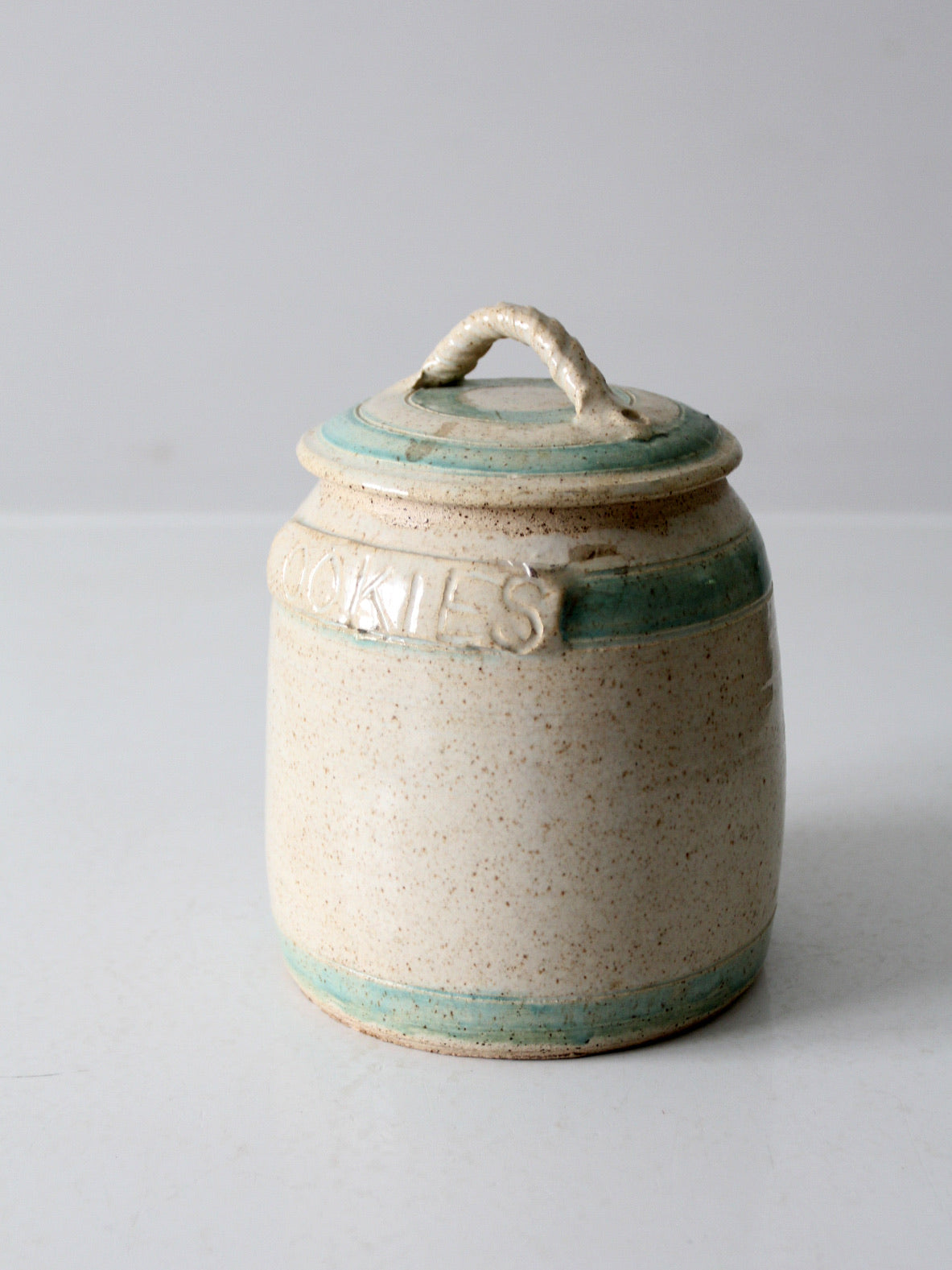 vintage studio pottery cookie jar