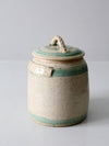 vintage studio pottery cookie jar