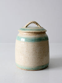 vintage studio pottery cookie jar