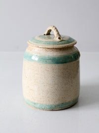 vintage studio pottery cookie jar