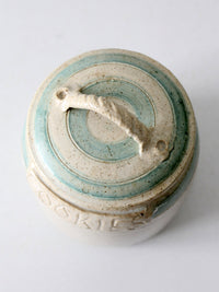 vintage studio pottery cookie jar