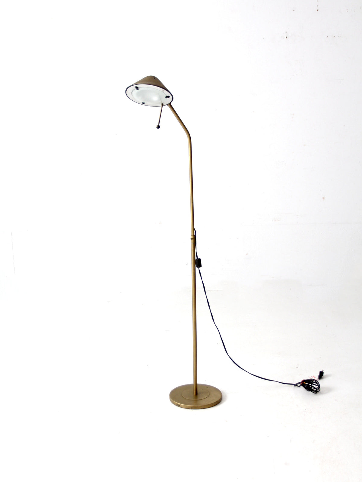 mid century brass floor lamp