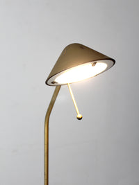 mid century brass floor lamp