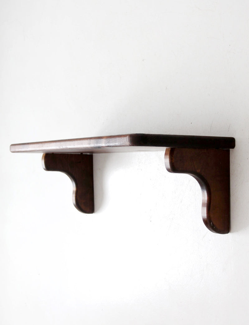 vintage lodge style wall shelf