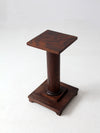 antique Mission style pedestal stand