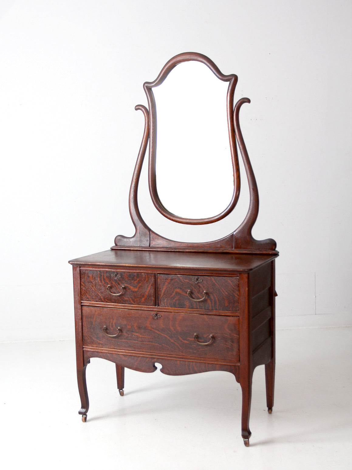 antique Victorian dresser with mirror