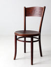 antique Jacob & Josef Kohn bentwood chair with pressed seat