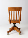 antique Johnson Chair Co swivel desk chair