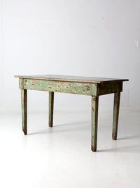 antique American painted primitive table