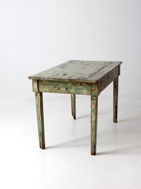 antique American painted primitive table