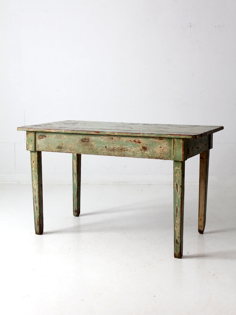 antique American painted primitive table