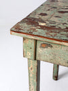 antique American painted primitive table