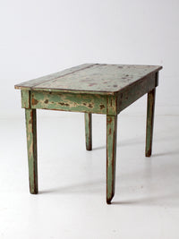 antique American painted primitive table