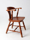 mid century captian's chair