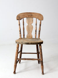 antique splat back rustic Windsor chair