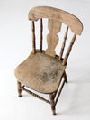 antique splat back rustic Windsor chair