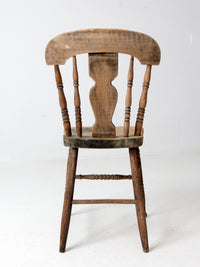 antique splat back rustic Windsor chair