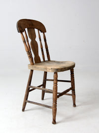 antique splat back rustic Windsor chair