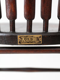 antique bentwood chair by Koenig Furniture Co