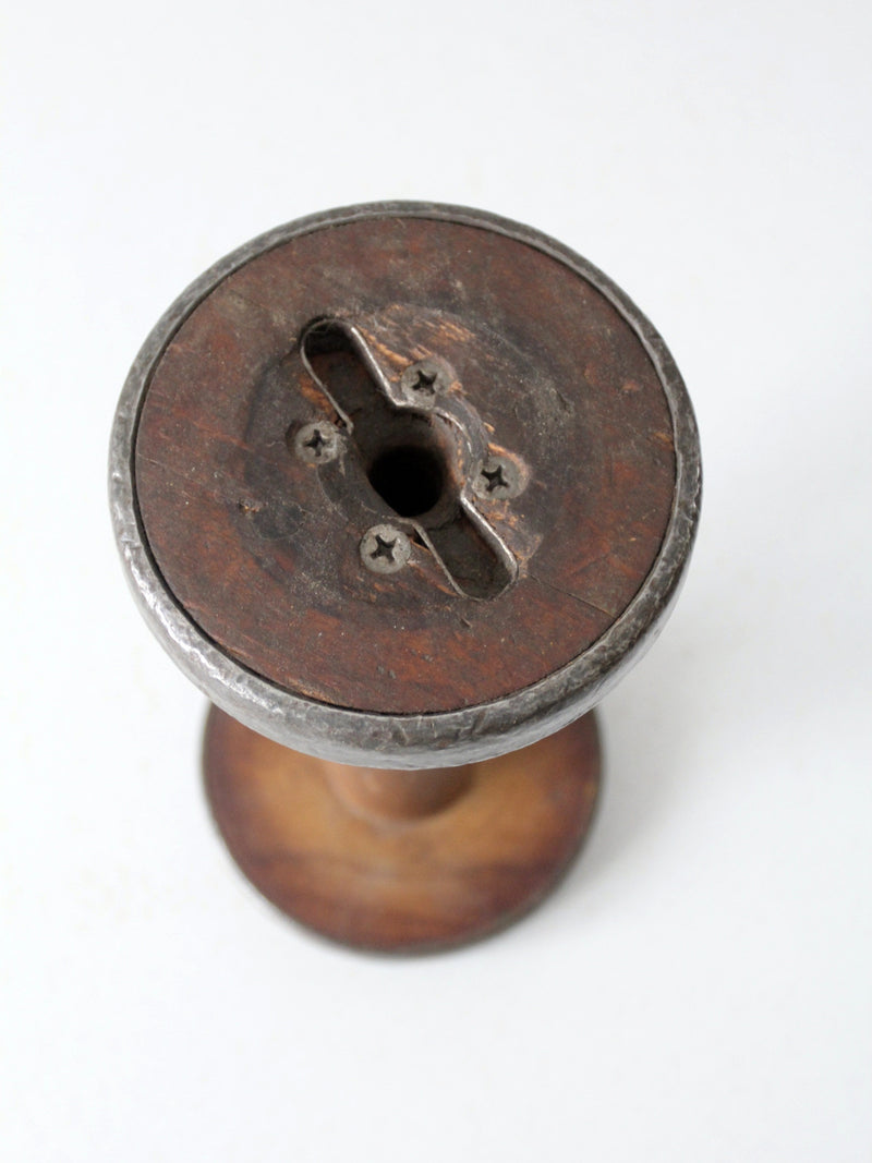 antique wooden spool