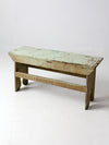 antique painted farmhouse bench