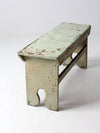 antique painted farmhouse bench