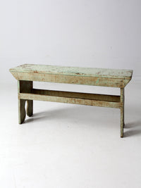 antique painted farmhouse bench