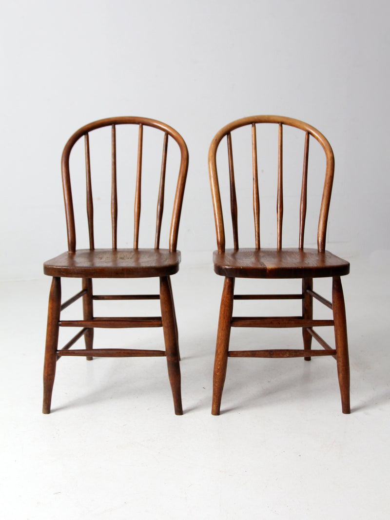 antique spindle back dining chairs