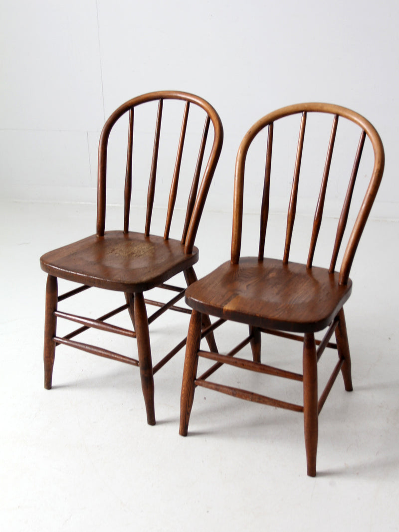 antique spindle back dining chairs