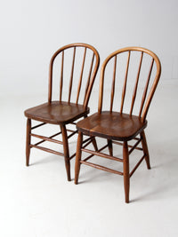 antique spindle back dining chairs