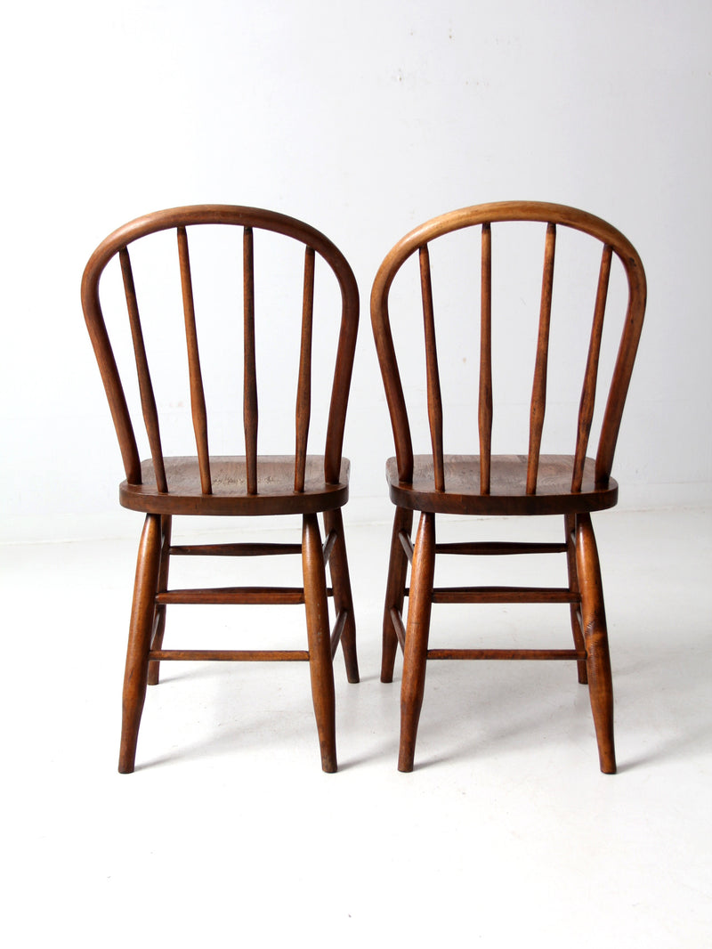 antique spindle back dining chairs