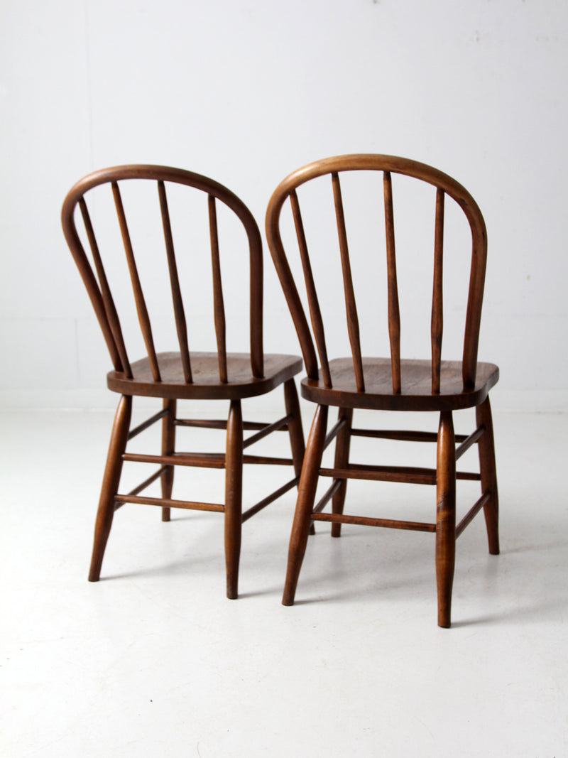 antique spindle back dining chairs