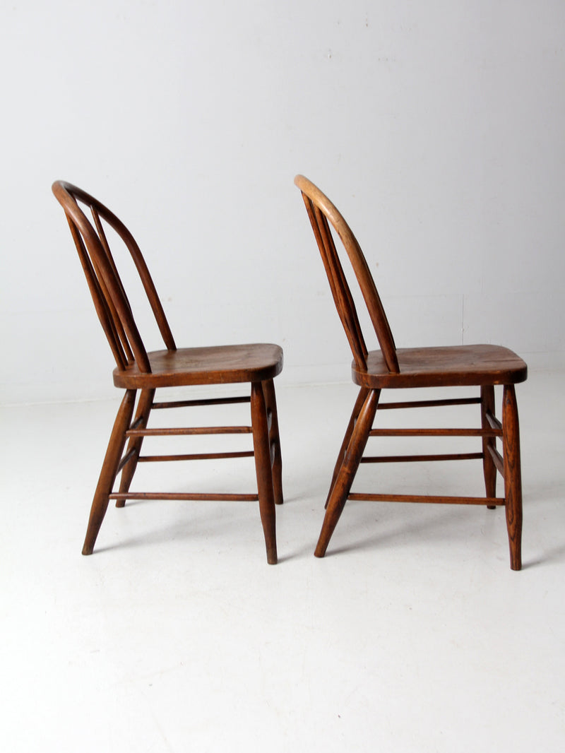 antique spindle back dining chairs