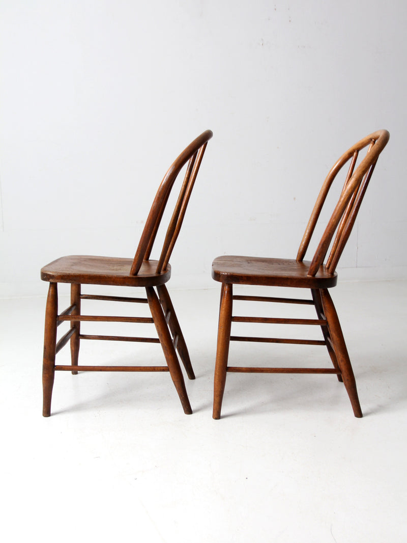 antique spindle back dining chairs