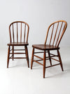 antique spindle back dining chairs