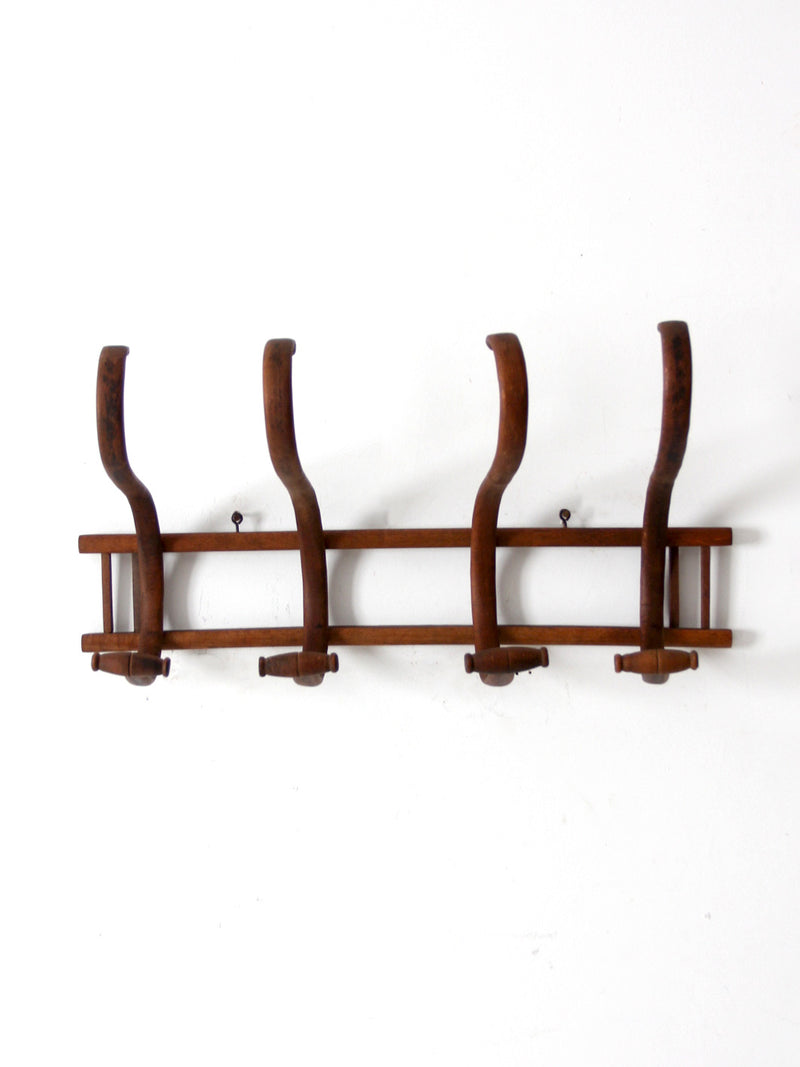 antique bentwood wall rack