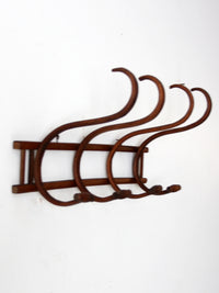 antique bentwood wall rack