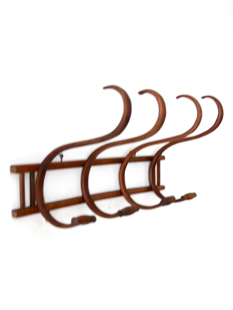 antique bentwood wall rack