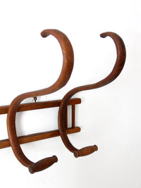 antique bentwood wall rack