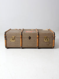 vintage 1950s Cunard Line steamer trunk