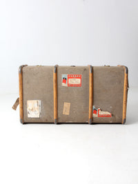 vintage 1950s Cunard Line steamer trunk