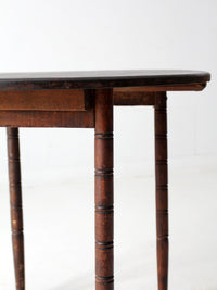 antique round top clipper folding table