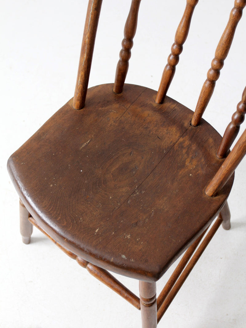 antique Windsor bow-back dining chair