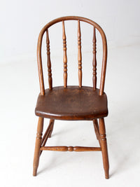 antique Windsor bow-back dining chair